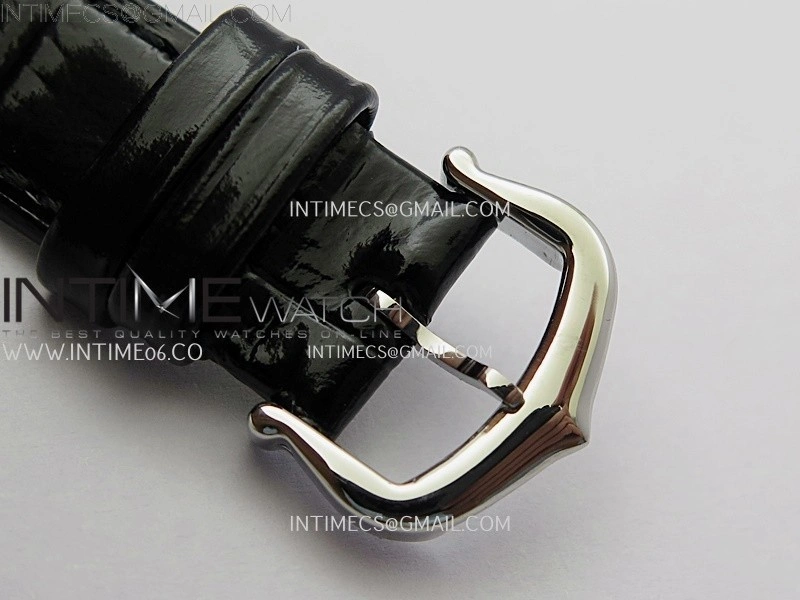 Tank Francaise Ladies 21.2mm Diamond Bezel SS 8848F 1:1 Best Edition Silver Dial on Black Leather Strap Ronda Quartz V2